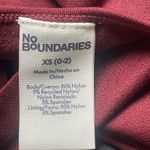 No Boundaries NWT  Seamless V-Neck Bodysuit Maroon XS Photo 3