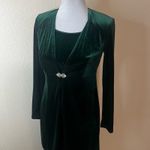 Scott McClintock Dress Sweater Coord Set Womens 6 Dark Green Vintage Velvet Photo 2