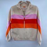 LEGO x Target Full Zip Hoodie Fleece Jacket Colorblock Beige Small Pink Photo 0