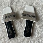 White bling bling rhinestone sandals 7.5 Silver Photo 4