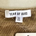 NWT Year of Ours mesh tie crop tank top in Caribou Size XS Tan Photo 4