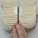 Crocs  Classic Tie Dye Clog Women’s 8 Men’s 6 Multicolor Virgo Peace Charms Photo 10