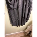 Joah Brown  Soleil Cardigan in Dark Heather Gray Ribbed high low pocket size: OS Photo 6