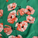 Who What Wear Green Floral Midi Dress Womens Small Ruffles Lined Photo 8