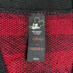 Disney  Mickey Mouse X Forever 21 Checkered plaid Cardigan 90th anniversary sz SM Photo 4