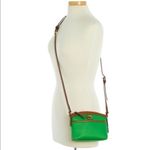Dooney & Bourke  Green Crossbody Bag Leather Trim Zip Top NWT Photo 3