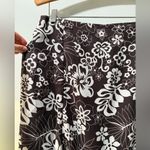 Danny & Nicole  Brown and White Floral A-Line Skirt, size 8 (1 piece) Photo 4