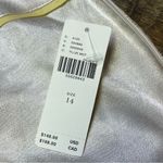 Maeve NEW Anthropologie  Faye Flounced Jacquard Mini Skirt Sz 14 Yellow Metallic Photo 9