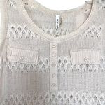 Mur Mur knit ecru neutral sleeveless sweater tank NWT Size L Photo 1