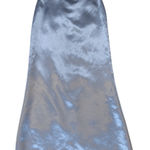American Vintage Y2K Vintage Long Formal Satin Straight Maxi Skirt Blue Size XS Photo 0