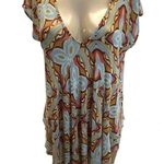 Cha Cha Vente Size Medium Hi Low Style Mesh Top. New Without Tag Blue Photo 0