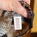 Nicola 90's Crinkle Stretch Top Black Gray Brown Size Medium Photo 4