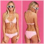 Show Me Your Mumu ๐๐ Hangten Hipster Bikini Bottoms ~ Barbie Pink XS NWT Photo 1