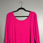 Eloquii NWOT Ribbed Long Sleeve Pink Top Open Back Stretchy Plus Size 18 / 20 Photo 4