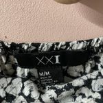 Forever 21 Black & Cream Floral Print Strapless Jumpsuit Size M GUC Photo 4