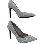 Jeffrey Campbell - Nikia Rhinestone Pointed Toe High Heel Pumps in Silver Photo 1