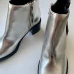 Sam Edelman Libby Edelman Silver Ankle Boots Size 8 Photo 3