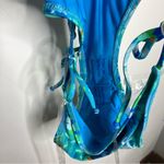 PacSun Salero swim by tie side one piece swimsuit blue floral women’s size XS Photo 5