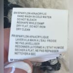 RD Style NWT  oversized black / cream acrylic blend open front cardigan; size S Photo 6