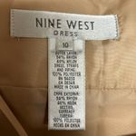 Nine West Vintage Y2K Dress Size 10 Gold Lace Spaghetti Straps Photo 4