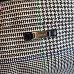 Vintage Lauren Ralph Lauren Plaid Houndstooth Preppy Bucket Shoulder Bag Blue Photo 9