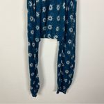 Free People  Blue Gauze Pattern Pants Photo 3