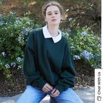 John Galt Green Crew Neck Sweatshirt Photo 3