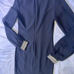 A'Gaci Black Long Sleeve Dress with Beaded Cuffs Photo 7