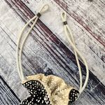 Vintage Beaded Purse String Reversible Bag Purse White Photo 3