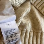 Pinko Cream Black Lace Long Sleeve Cable Knit Mock Neck Pullover Sweater Size XS Photo 7