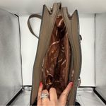 La Terre Chic Taupe PU Leather Shoulder Bag Set w/Matching Wallet Brown Photo 8