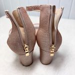 Ralph Lauren Bellanie Pink low block Glitter Rose Gold Strap Size 9 Photo 14