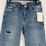 Free People About A Girl Distressed Stretch Jeans high rise size 24 NWT Photo 2