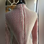 Vintage 70s Fire Islander ribbed knit mock neck zipper shirt, size medium Red Photo 6