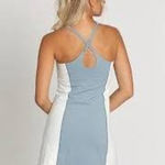 Gold Hinge Cloud Blue Stripe Active Dress NWT XS Photo 3