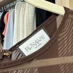 RUNAWAY THE LABEL  Brown Mesh Long Sleeve Dress Photo 4