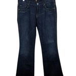 7 For All Mankind Women’s “A” Pocket Flare Dark Wash Jeans Size 30 Photo 2