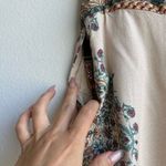 Farm Rio  Cream Satin Handkerchief Bohemian High Waist Wide Leg Pants Size XS Photo 6