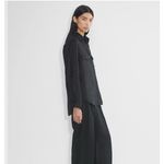 Aritzia NEW  Babaton Women's Button Up Utility Linen Shirt Black Size XXS Photo 4