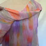 AQUA Smock Waist Peasant Womens Top Sz Small Ruffle One Shoulder Fairy Ethereal Photo 5