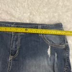 Lane Bryant denim jeans Bermuda distressed ripped shorts size 18 EUC Photo 2