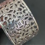 Brighton Serendipity Ornate Scroll Wide Chunky Bangle Bracelet 85.2g Photo 14