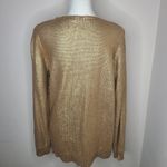 Rock & Republic Metallic Gold Sweater Size X Large Photo 2