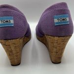 Toms Purple Orchid Wedge Hemp Sandals Sz 9.5 Open Toe Photo 4