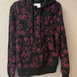 Disney ‎ Women's Size Medium Black and Pink mickey logo Hoodie full zip Photo 0