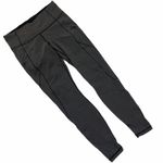 Lululemon  Full Legth Legging Calf Logo Gray Black Photo 1