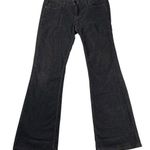 Paige Laurel Canyon Charcoal Gray Low Rise Flare Corduroy Jeans Pants Size 30 Photo 0