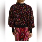 Farm Rio Beaded Leopard Pattern Sweater Size M Photo 2