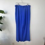 Ann Taylor Pants Women 10 Royal Blue Wide Leg Trouser Career Officecore Modest Photo 2
