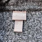 Chico's Womens Pullover Sweater Tunic Fleece Pockets Animal Print Gray Black L Photo 7